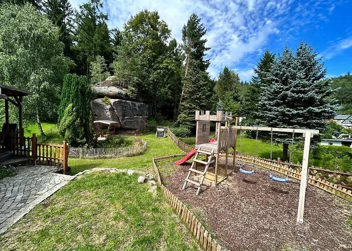 Waldferienhaus Dunja Mit Sauna- Whirlpool- Direkt Am Waldrand- Kletterfelsen By Interhome * Hain (Saxony)