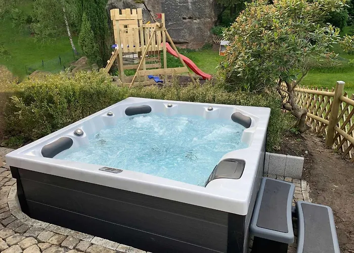 Ferienhaus Waldferienhaus Dunja Mit Sauna- Whirlpool- Direkt Am Waldrand- Kletterfelsen By Interhome Hain (Saxony)